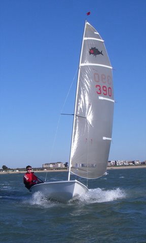 Kevin's first sail